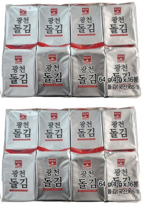Haeuirak 廣川石海苔, 32個, 4g