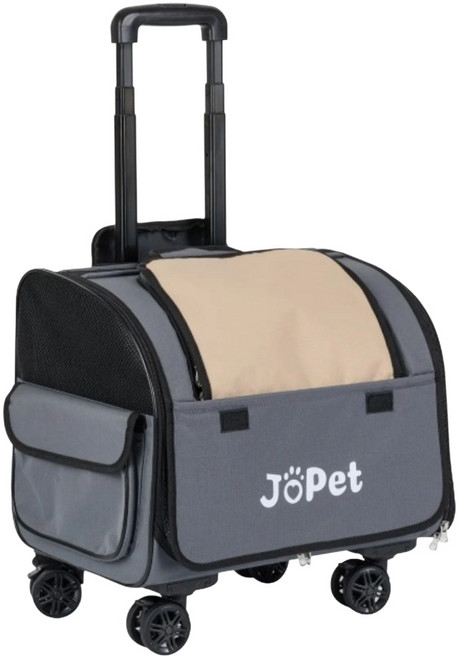 JoPet PicoRoll 皮可羅 寵物拉桿背包 JPC01, 燕麥灰, 1個