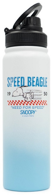 COTD SNOOPY 聯名 磁吸陶瓷保溫水壺, 史努比藍色, 1個, 800ml