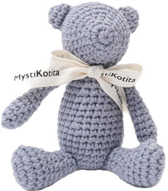 MystiKotita DIY環保迷你鉤針娃娃製作Dori熊鑰匙圈