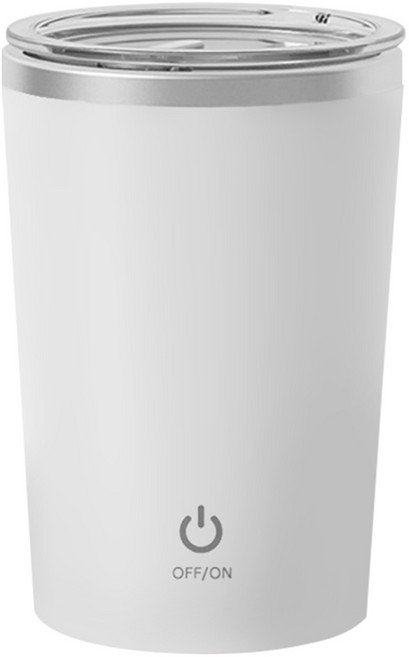 理享家 mini 新一代 電動攪拌隨身杯 350ml 304不鏽鋼 Type-c充電 觸控開關 皓月白 1個