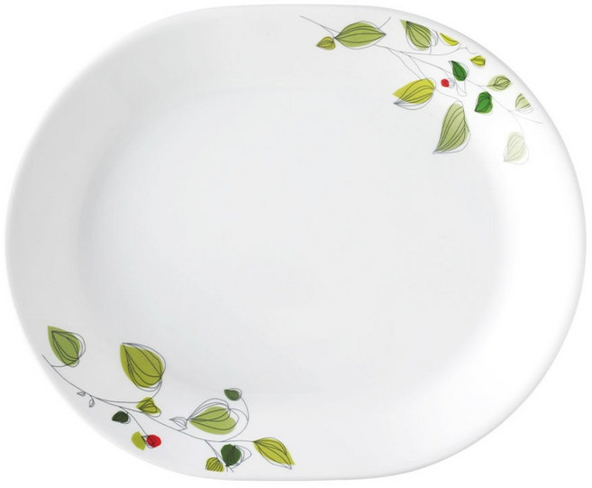 Corelle Brands 康寧餐具 腰子盤 611, 綠野微風, 1個