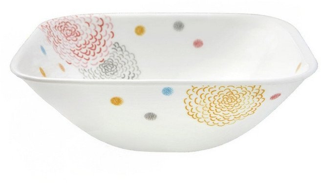 Corelle Brands 康寧餐具 方型中碗 2323 23oz, 繽紛美夢, 1個