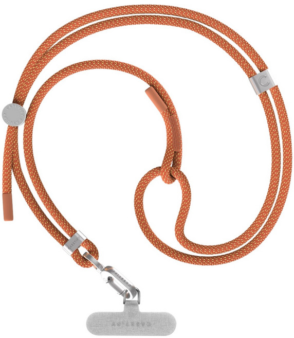 CASETiFY 織繩手機揹帶套組 6mm, 橘色, 1個