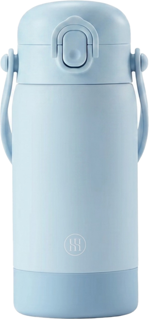 Simba 小獅王辛巴 TEENYLITE手提吸管不鏽鋼保溫瓶, 晨藍色, 1個, 330ml
