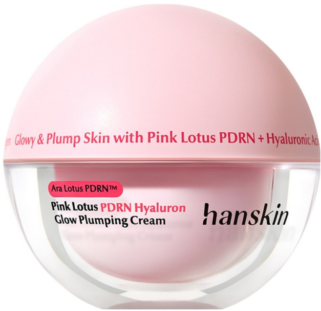 Hanskin ARA蓮花 PDRN 玻尿酸光澤豐盈霜, 1個, 50ml