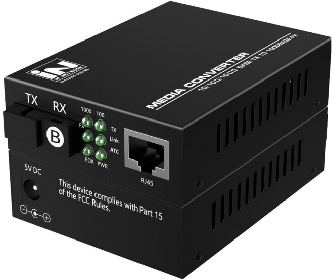 iN NETWORK 支援最大20km 1Gbps Gigabit SC型 單模 1芯 WDM 光纖轉換器 B