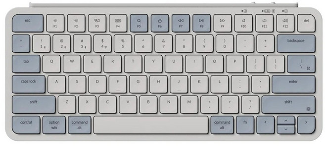 Keychron B1 Pro 75% 超薄無線鍵盤 Mac/Win 英文版本, 復古藍, B1PK11, 剪刀腳