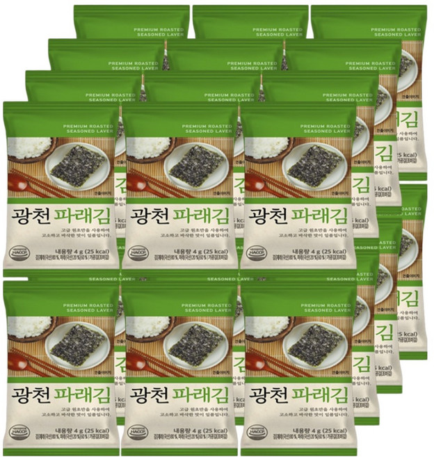 Haeuirak 廣川青海苔, 4g, 24個