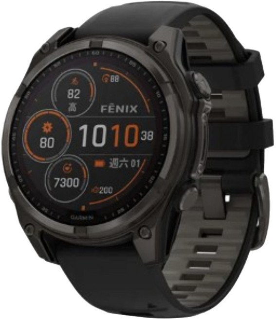 GARMIN fenix 8 Solar 全方位戶外進階GPS智慧腕錶 47mm, 石墨灰, 1.3吋, GPS + 藍牙