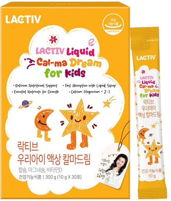 LACTIV 我們的孩子 液態鈣鎂鋅 30包, 300g, 1個