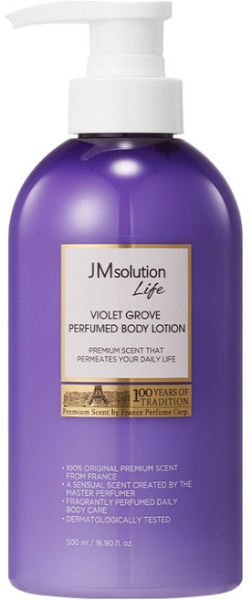 JMsolution Life Violet Grove 香氛身體乳液 木質麝香, 1個, 500ml
