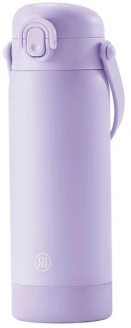 Simba 小獅王辛巴 TEENYLITE 手提吸管不鏽鋼保溫瓶, 紫芙色, 1個, 450ml