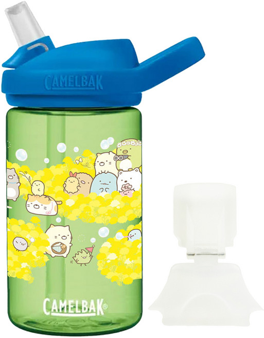 CAMELBAK eddy+ 400ml 兒童吸管咬嘴運動水瓶 角落小夥伴 + 防塵蓋 花花泡泡 1個