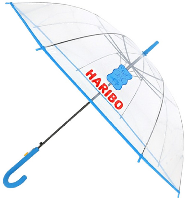 HARIBO 成人用 Goldbären 60 透明雨傘 PUHBU80001