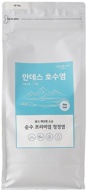 FLaiTO 安地斯湖頂級細鹽, 3kg, 1個