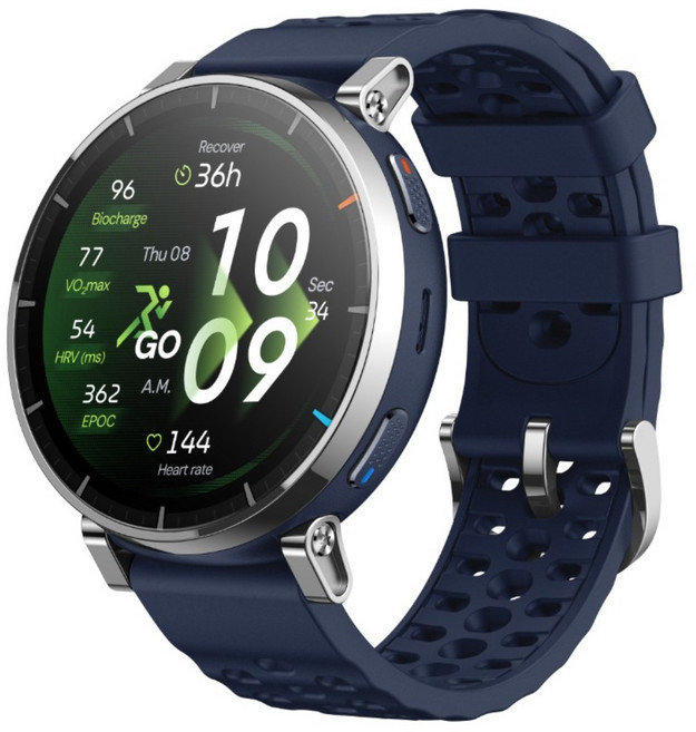 amazfit 華米 Active 3 Premium 智慧手錶 圓形 1.32吋 GPS 寶藍色