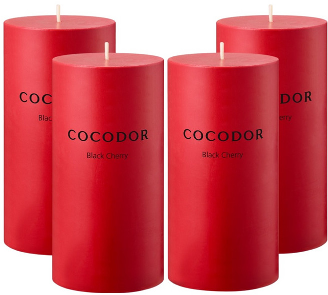 COCODOR 珂珂朵爾 香氛柱 L, 黑櫻桃, 4個