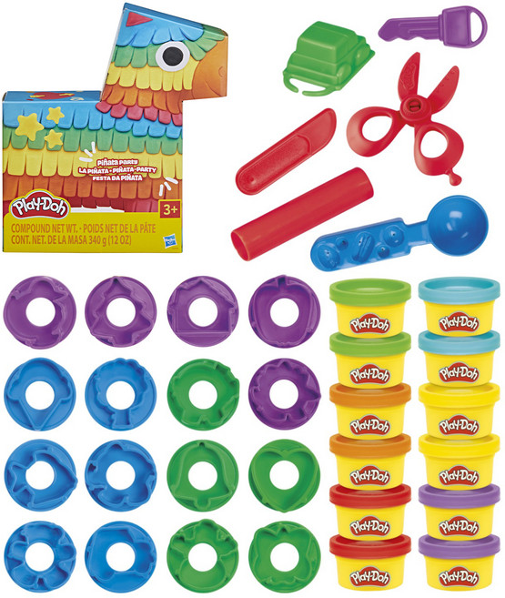Hasbro 孩之寶 Play-Doh 培樂多 打開驚喜派對遊戲組 G24645L00, 混和顏色, 340g, 1套