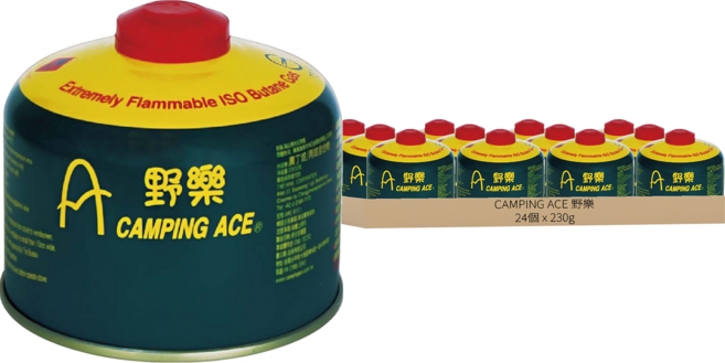 CAMPING ACE 野樂 高山瓦斯罐 ARC-9121, 230g, 24個