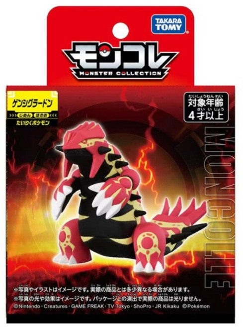 TAKARA TOMY PoKeMoN 寶可夢 MONCOLLE 原始固拉多公仔 PC95544, 1個