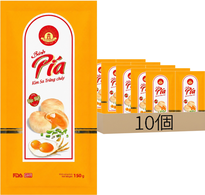 BAO MINH 流沙蛋黃派, 150g, 10包