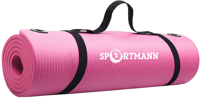 SPORTMANN 環保NBR減震瑜珈墊, 粉色, 1個