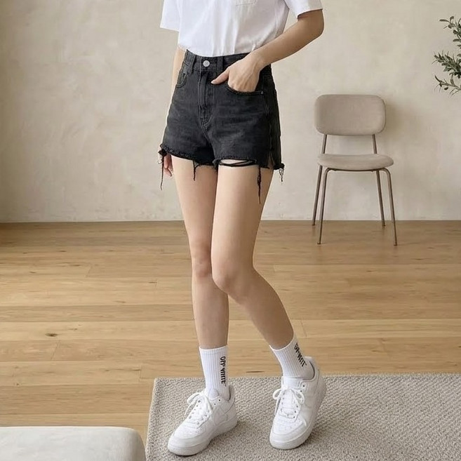 Dotif 女性時尚水洗短褲 D263-0622