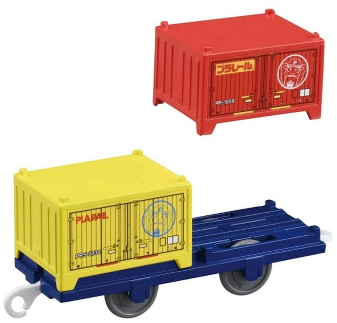 TAKARA TOMY PLARAIL 鐵道王國多美火車 KF-06 特製多美貨櫃列車 TP16440, 混和顏色, 1個
