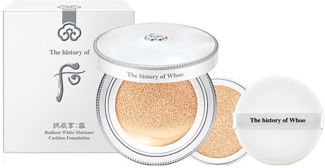 오휘 더 히스토리 오브 후 공진향 설미백 수분 광 쿠션 23호 SPF50+ PA+++ 13g + 리필 13g 세트, 베이지, 1세트