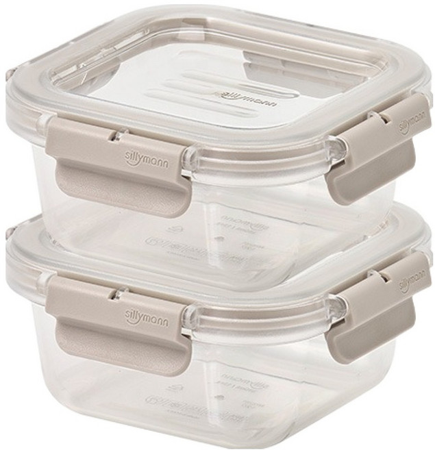sillymann Allway Tritan 正方形密封容器