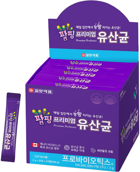 IL-YANG 一洋藥品 Popping 優質益生菌 100日份 20p x 5個, 1個, 200g
