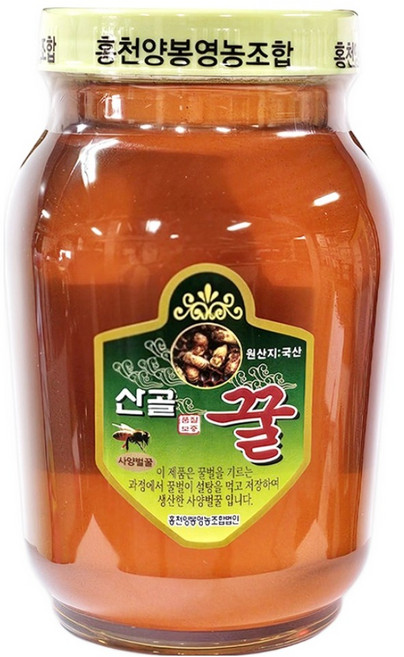 東光 更濃鬱的洪川飼養蜂蜜, 1個, 2.4kg