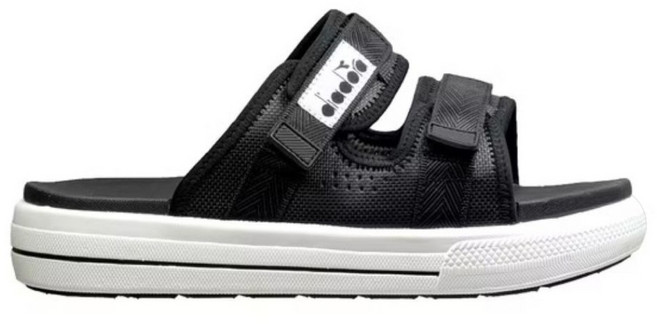 diadora 女款段運動拖鞋 DA3613100, 黑色, 25cm
