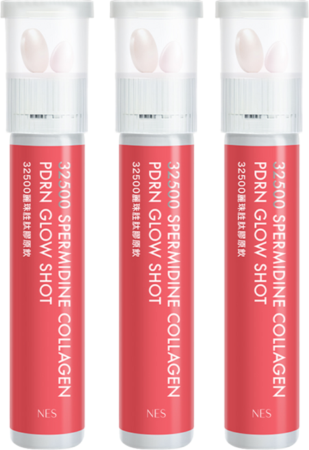 NES cosmetics 恩藝偲 32500麗珠胜肽膠原飲 雪白錠 + 澎亮錠 + 膠原飲 30ml, 1套, 3份