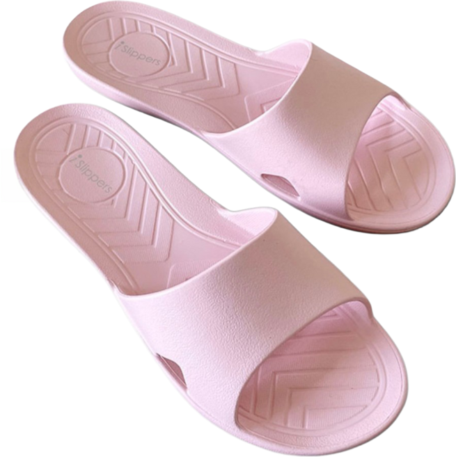 TAIWAN SLIPPER 台灣犀利趴 台灣製 日光系列 一體成型輕巧室內拖鞋, 輕粉色, 1雙