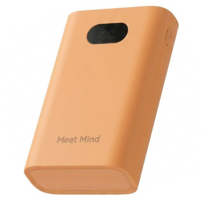 Meet Mind 雙向PD快充行動電源 22W 10000mAh Type-A 2個+ Type-C, 橘色, H10000