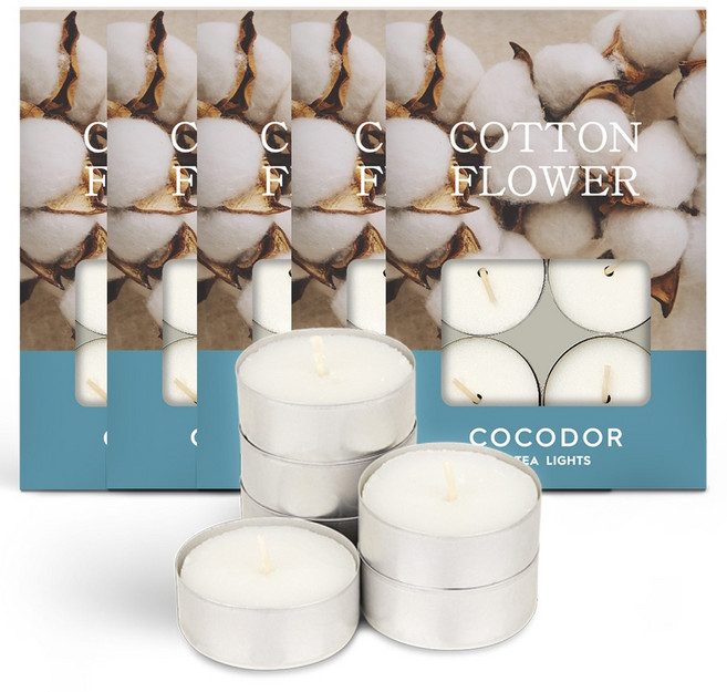 COCODOR 珂珂朵爾 茶蠟 6入, 5個, 60g, 棉花