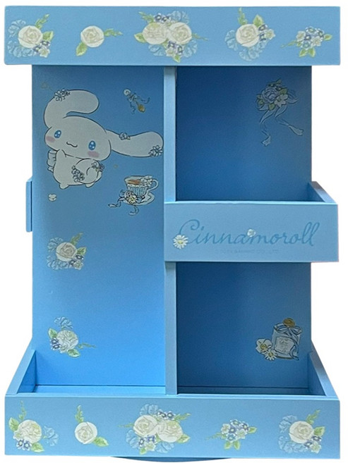 Sanrio 三麗鷗 大耳狗喜拿旋轉收納櫃 SCN1016, 藍色花園, 1個