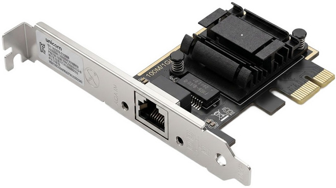 UNiCORN PCI Express 2.5 Gigabit 有線網路卡 桌上型電腦用