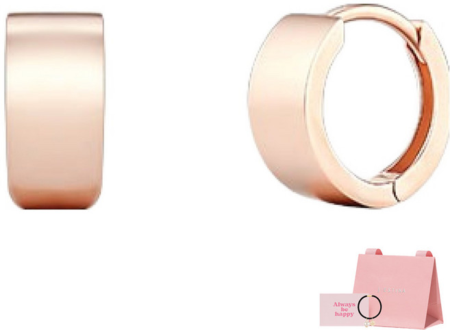 J.ESTINA 女性用 J.Livera 14K 耳環 JJJTE06B3002R4000 購物袋 留言卡 髮圈 5 x 10.4 mm