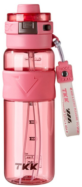 TKK 優格隨身噴霧運動水壺 Tritan, 灰巧粉, 1個, 750ml