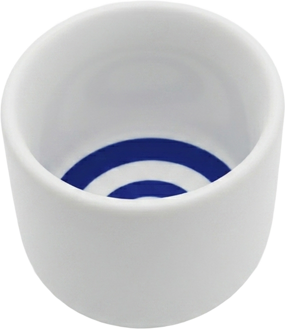 SAWATOUKI 佐和陶瓷 日本製蛇目酒杯 8 x 8 x 7cm, 白色, 1個