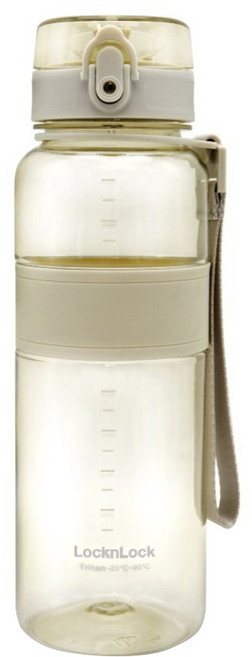 LocknLock 樂扣樂扣 Tritan彈蓋提帶水壺, 迷霧灰, 1個, 1L