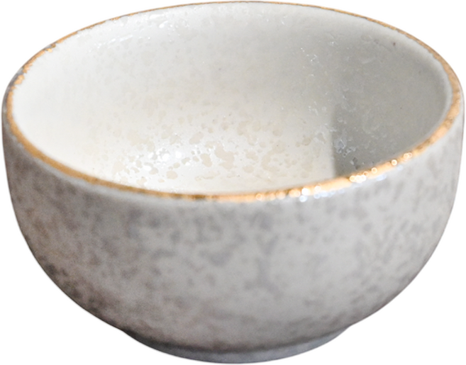 SAWATOUKI 佐和陶瓷 雪釉金邊小杯 日本製, 白色, 1個