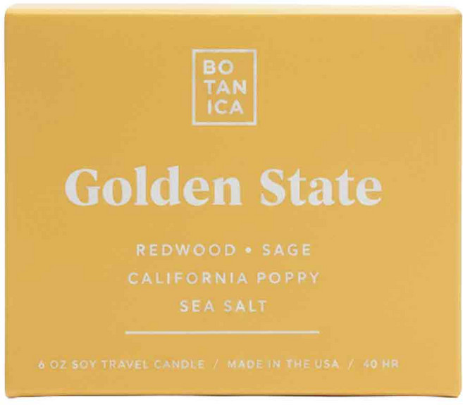 BOTANICA 手工香氛蠟燭, 1件, 177ml, Golden State 紅木鼠尾草