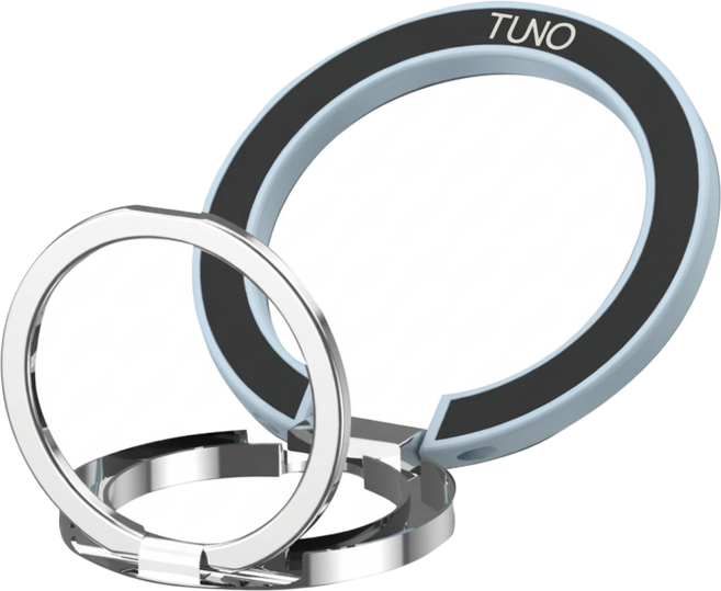 TUNO 圖諾 金屬磁吸雙環支架, 天空藍, 1個