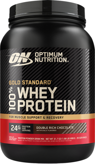 OPTIMUM NUTRITION 歐恩 Gold Standard Whey 乳清蛋白 雙倍巧克力, 899g, 1個