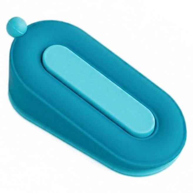 Kyhome 甜甜圈靜音防滑阻門器, 藍色, 1個