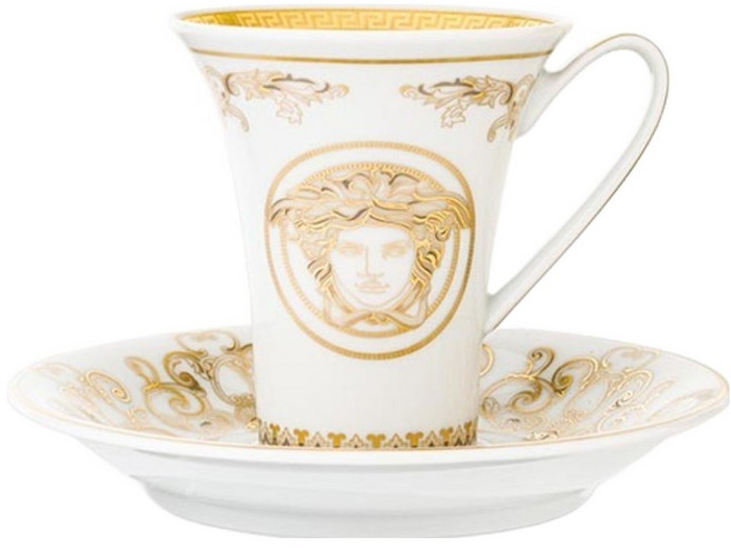 VERSACE 梅杜莎 Gala 濃縮咖啡杯 + 杯碟組
